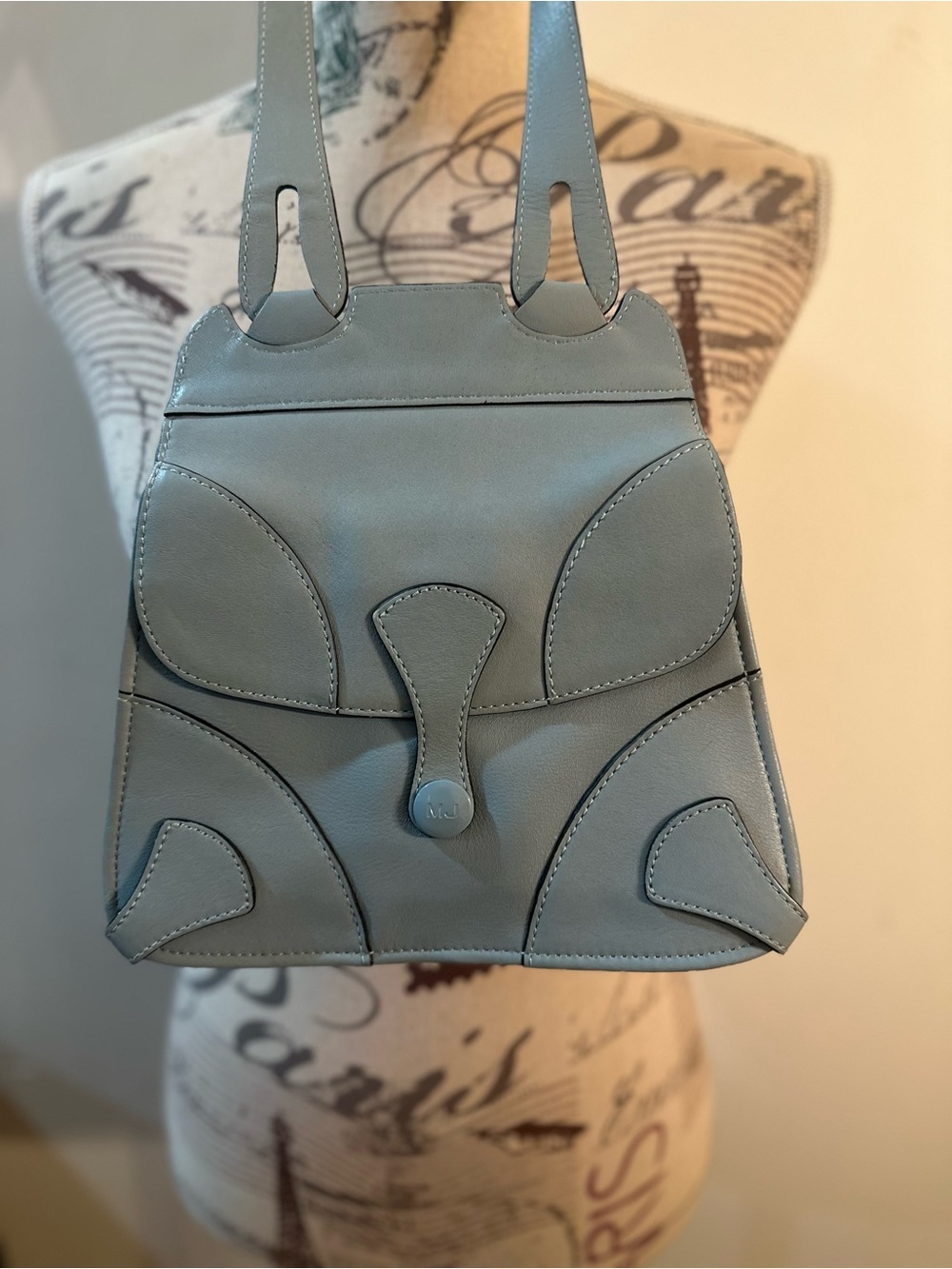 Marc Jacobs Powder Blue Leather Shoulder Bag